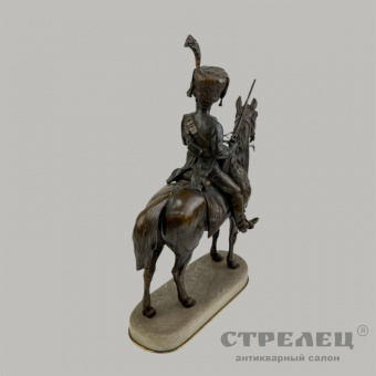 Бронзовая скульптура «En Vedette». A. de Gérické. Франция, кон. 19 в. 